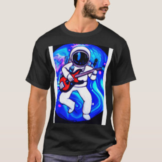 宇宙飛行士遊ギター Tシャツ
