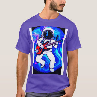 宇宙飛行士遊ギター Tシャツ