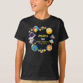 宇宙飛行士銀河系キッズパーティー誕生日 Tシャツ (正面)