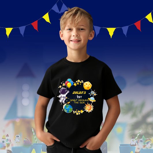 宇宙飛行士銀河系キッズパーティー誕生日 Tシャツ