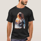 宇宙飛行士銀河系天文学Sci Fiファン Tシャツ (正面)