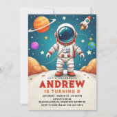 宇宙飛行士銀河系宇宙誕生会 招待状 (正面)