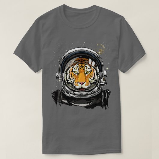 宇宙飛行士顔天文学ラバーガ Tシャツ (デザイン正面)