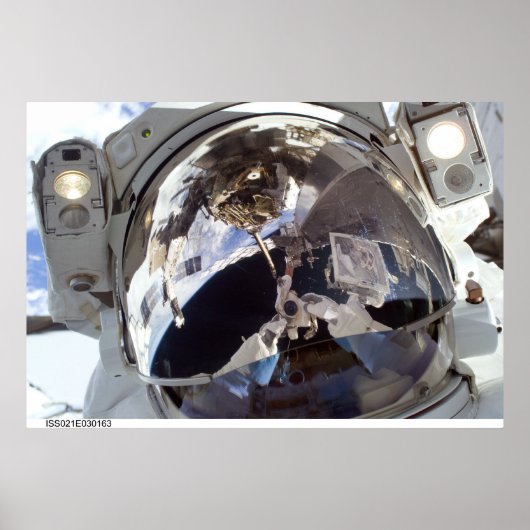 宇宙飛行士顔 ポスター (正面)