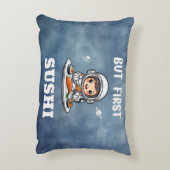 宇宙飛行士食べの寿司 アクセントクッション (裏面(縦))