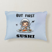 宇宙飛行士食べの寿司 アクセントクッション (裏面)