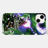 宇宙飛行士飾の宇宙のクリスマスツリー Case-Mate iPhoneケース (裏面 (横))