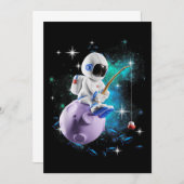 宇宙飛行士魚釣り宇宙空間銀河系 セーブザデート (正面/裏面)