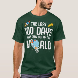 宇宙飛行士100日の学校宇宙船ロケット Tシャツ