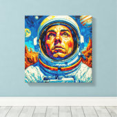 宇宙飛行士10 キャンバスプリント (インサイチュ (ウッドフロア))