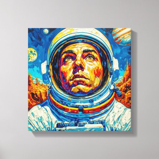 宇宙飛行士10 キャンバスプリント (正面)
