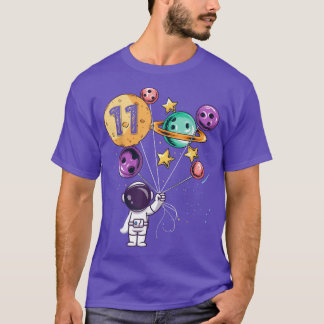 宇宙飛行士11誕生日ボーイズ女子宇宙恋人11 Tシャツ