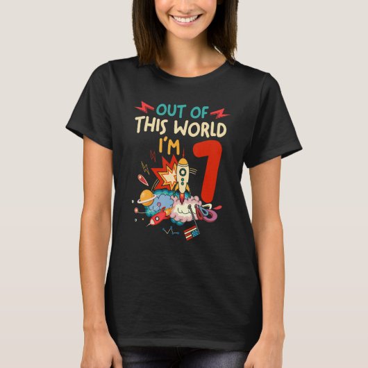宇宙飛行士7歳の世界 Tシャツ (正面)