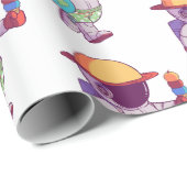 宇宙飛行士、おもしろい惑星 ラッピングペーパー (ロールコーナー)