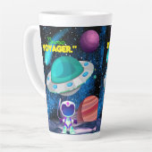 宇宙飛行士 カフェラテマグ (左アングル)