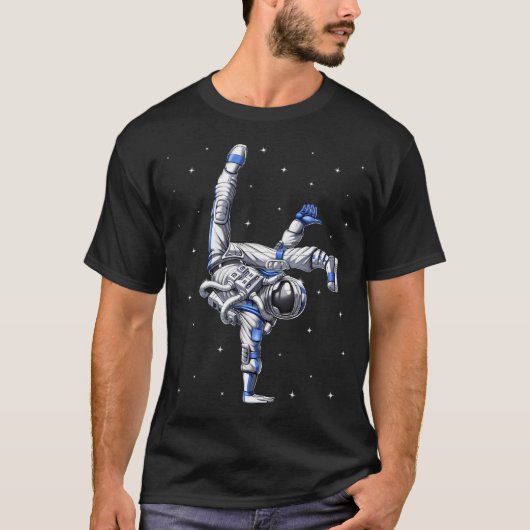 宇宙飛行士 カポエラ ダンサー Tシャツ (正面)