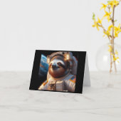 宇宙飛行士 カード (黄色い花)