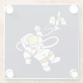 宇宙飛行士 ガラスコースター (裏面)