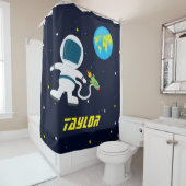 宇宙飛行士、キッズシャワーカーテン シャワーカーテン (インサイチュ)