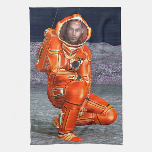 宇宙飛行士 キッチンタオル (縦)