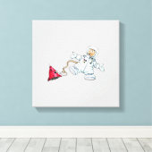 宇宙飛行士 キャンバスプリント (インサイチュ (ウッドフロア))