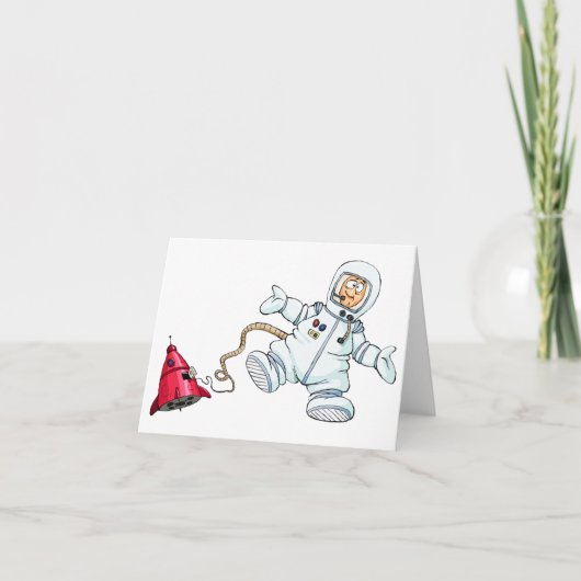 宇宙飛行士 サンキューカード (正面)