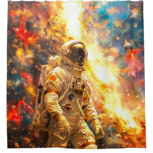 宇宙飛行士 シャワーカーテン (正面)