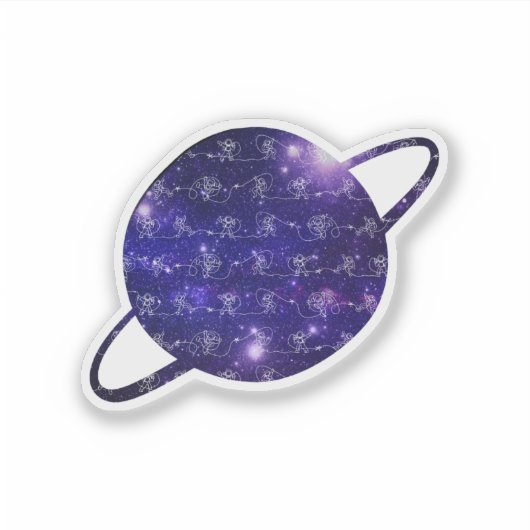 宇宙飛行士 シール (正面)