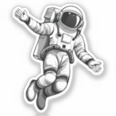 宇宙飛行士 シール (正面)