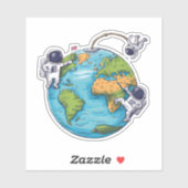 宇宙飛行士 シール (シート)