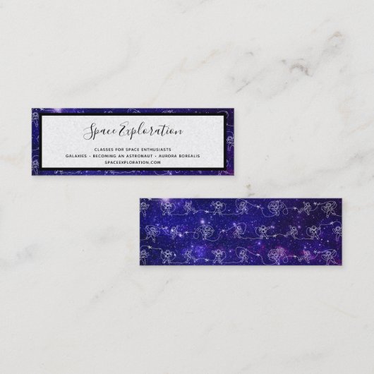 宇宙飛行士 スキニー名刺 (正面/裏面)