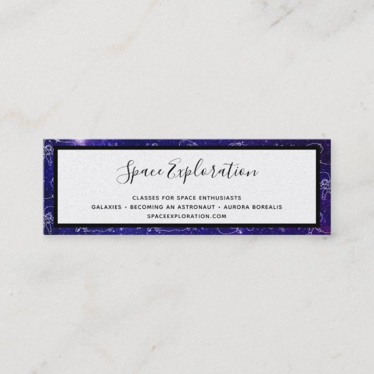 宇宙飛行士 スキニー名刺 (正面)