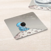 宇宙飛行士 スクエアペーパーコースター (アングル)