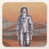 宇宙飛行士 スクエアペーパーコースター (正面)