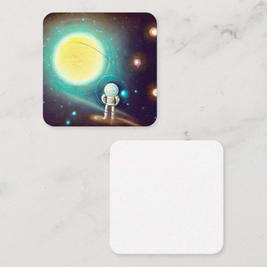 宇宙飛行士 スクエア名刺 (正面/裏面)
