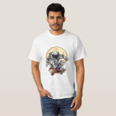 宇宙飛行士 スケート Tシャツ (正面フル)