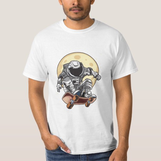 宇宙飛行士 スケート Tシャツ (正面)