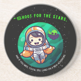 宇宙飛行士、スタートのための撮影 コースター