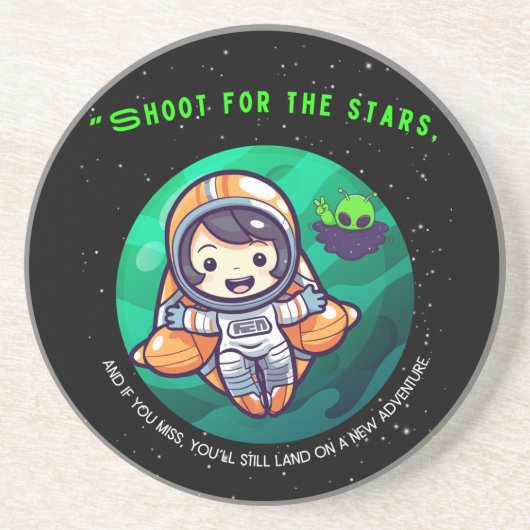 宇宙飛行士、スタートのための撮影 コースター (正面)