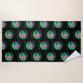 宇宙飛行士、スタートのための撮影 ビーチタオル