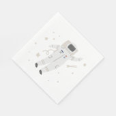 宇宙飛行士&スター宇宙誕生日パーティナプキンス スタンダードランチョンナプキン (角)