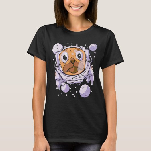宇宙飛行士 スペーススーツ 宇宙惑星 飛行 キャプテン Tシャツ (正面)