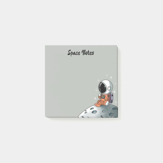 宇宙飛行士、スペースマン、宇宙ノート ポストイット (正面)