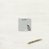 宇宙飛行士、スペースマン、宇宙ノート ポストイット (デスク上)