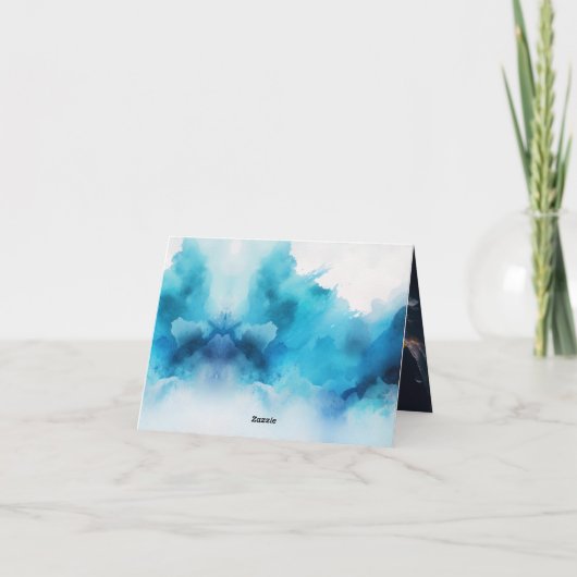 宇宙飛行士 スペース 誕生日 折りたたみ グリーティング カード (裏面)