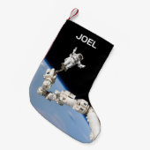 宇宙飛行士 スモールクリスマスストッキング (正面 (吊り時))