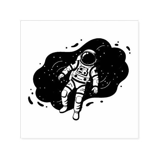 宇宙飛行士 セルフインキングスタンプ (デザイン)