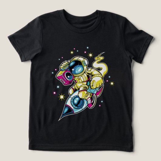宇宙飛行士 トライブレンドＴシャツ (デザイン正面)
