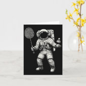 宇宙飛行士 バドミントン選手 シャトル スポーツ _7  カード (黄色い花)
