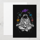 宇宙飛行士 ビットコイン 暗号通貨 宇宙 BTC 暗号資産 招待状 (正面/裏面)
